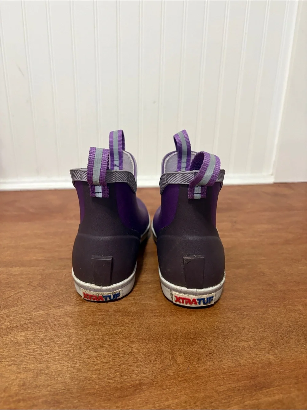 XTRATUF Kids Purple Waterproof Short Rain Boots
